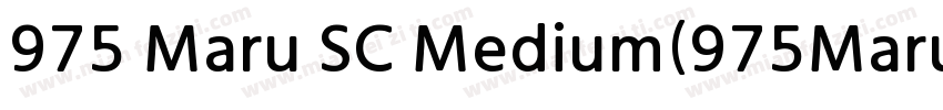 975 Maru SC Medium(975MaruSC Medium字体转换
